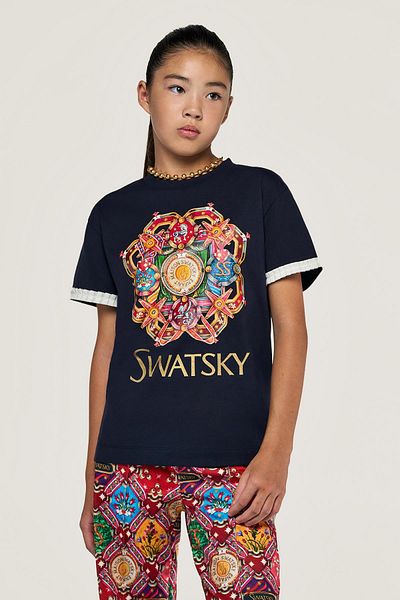 SWATSKY BG Store Момическа тъмносин тениска