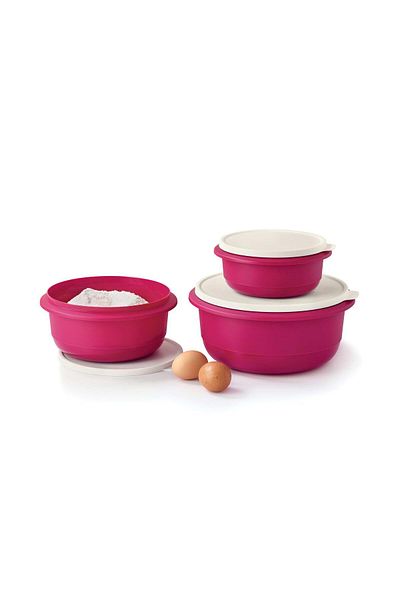 Tupperware Miksim Food Preparation and Storage Container Set of 3