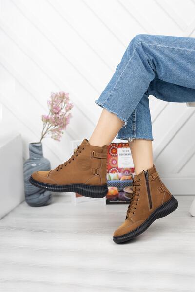 Diego Carlotti حذاء نسائي قصير يومي من الجلد الطبيعي / حذاء بوتي DC0909