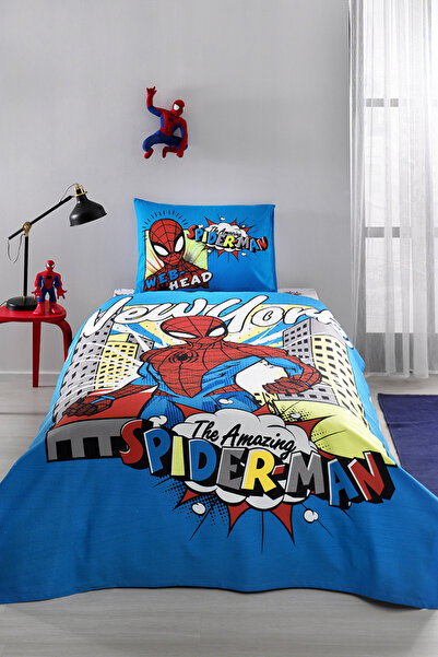 Özdilek Spiderman New York Tek Kişilik Disney Lisanslı Lastikli Fitted Çarşaf...