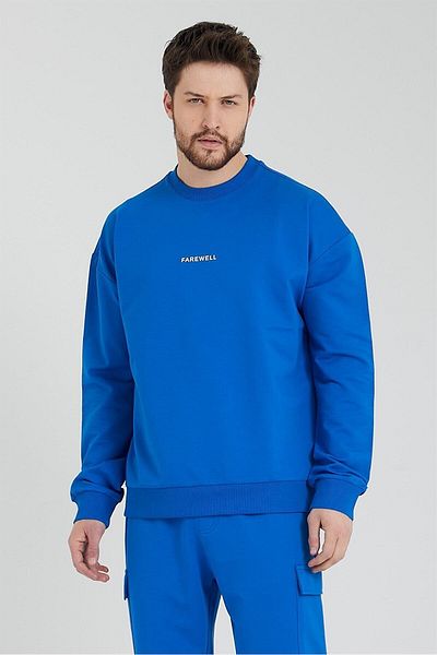 odelon Мъжки суитшърт Saks с кръгла яка