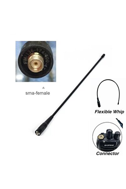 MBL Dual Band Esnek Katlanabilir El Telsiz Anteni 23cm Sma Dişi