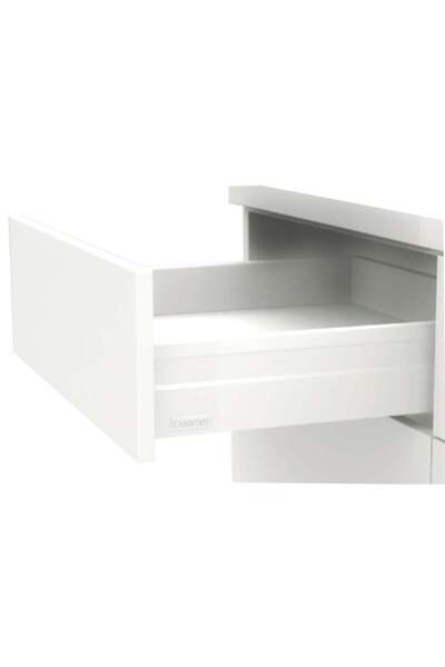 SAMET Alphabox 50 Cm Frenli Yanaklı Ray Gri 18 Mm