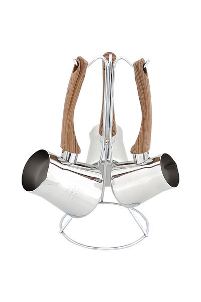Serenk Definition Türkische Kaffeekanne Set, Mokkakanne Aus Edelstahl, Made In Türkiye