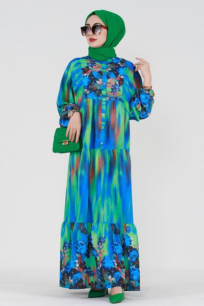 Sevitli Rochie de primăvară cu halat-verde