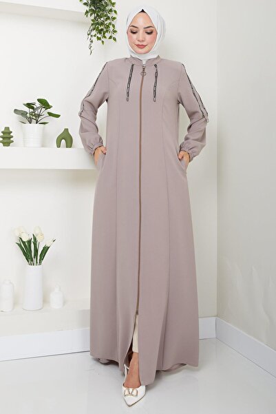 hafsamina Mink HM2483 - Striped Sports Ferace