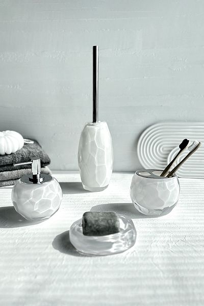 Prima Nova Joseph White 4 Piece Bathroom Set