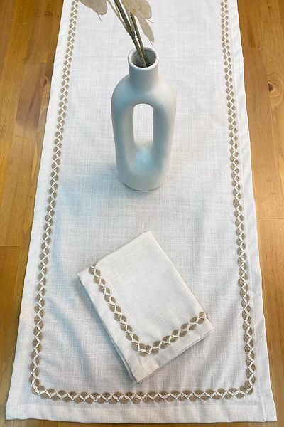 Markaev Ham Runner Jute - Κεντημένο ύφασμα