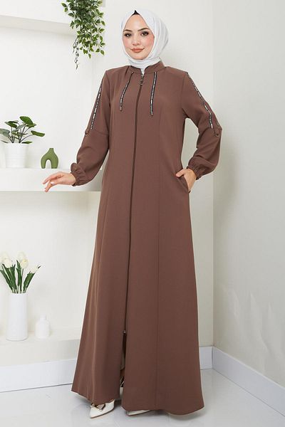 hafsamina Tan Sports Ferace - Striped, HM2483