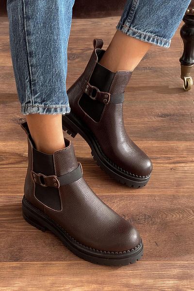 nope21shoess Μπότες Ranger Brown από γνήσιο δέρμα