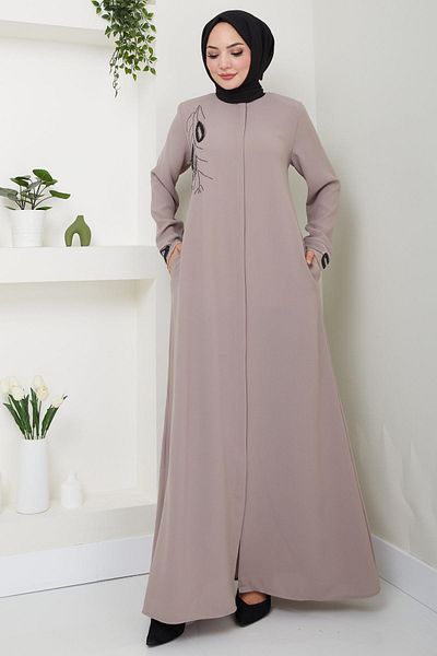 hafsamina Mink Ferace - Hüma Stone Detailed, Model HM2479