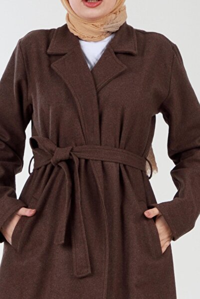 Sevitli Καφέ Stamp Cap - Δέσιμο στη μέση