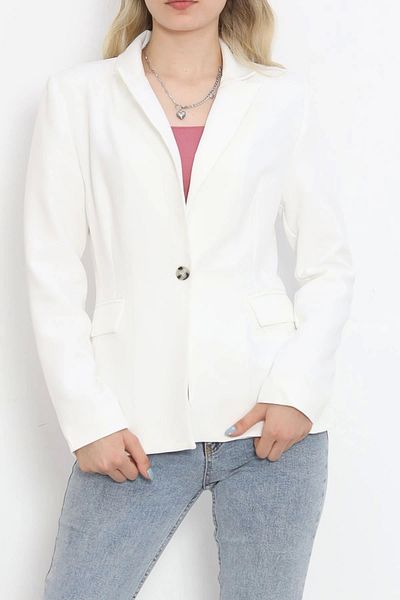 Butik White Blazer Jacket - 18851.1247.