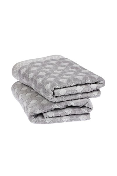 Özdilek Decora 2-Piece Towel 50x90 Gray (ET)