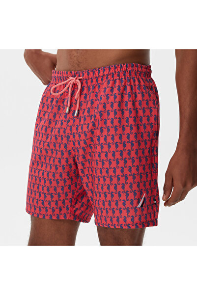 Nautica Erkek Pembe Baskılı Deniz Şortu