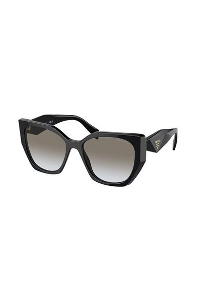 Prada Woman Pillow Sunglasses- Pr 19zs - Lense Size:55mm - Black