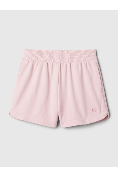 GAP Kız Çocuk Pembe Mini Gap Logo Sweat Şort
