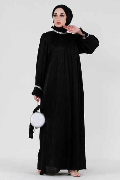 Sevitli Rochie de seara Silvery Stone-negru
