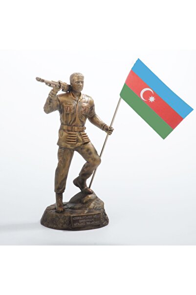Anadolia Azerbaycan Kahramanı Mübariz Ağakerimoğlu Ibrahimov Mermerit Heykeli
