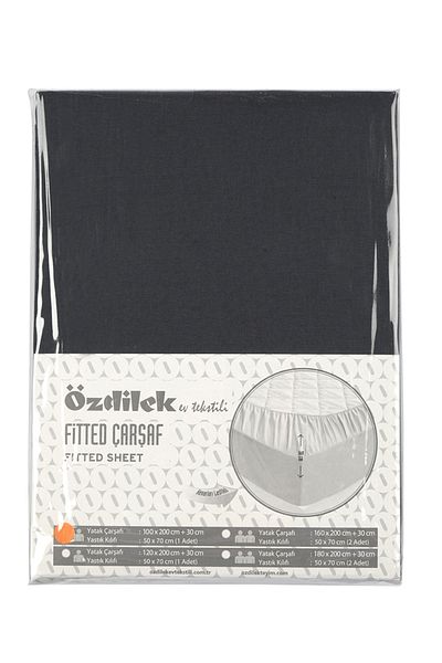 Özdilek Colormix Fitted Sheet Set Antraz