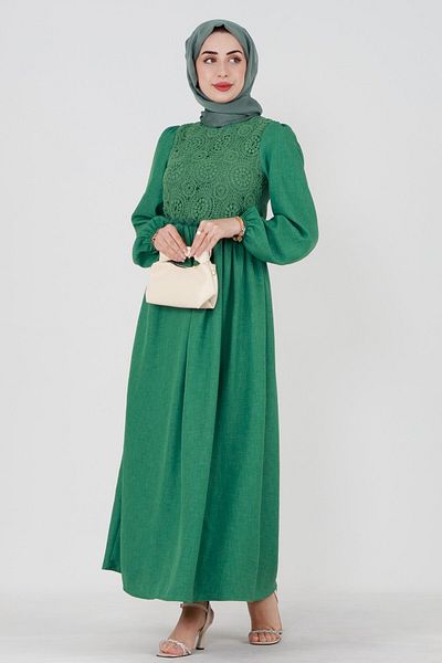 Sevitli Turquoise Dress-green