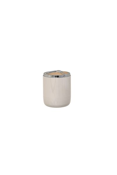 Prima Nova Lima Xl Toothbrush Holder with Chrome Decoration - Beige