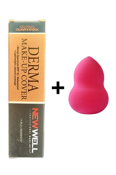 New Well Newwell Intensive Concealer Foundation 03 + Makeup Sponge