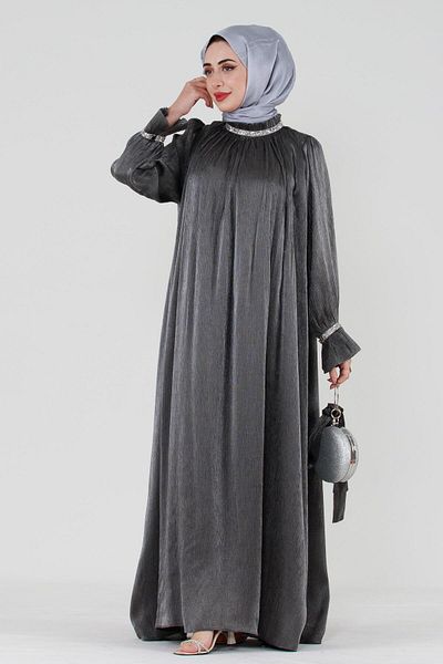 Sevitli Rochie de seara Silvery Stone Rochie-antracit