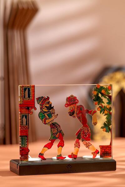 Anadolia Hacivat Ve Karagöz 3'lü Mumluk