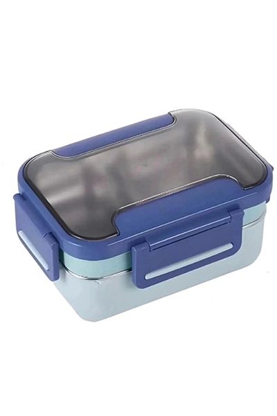 Vagon Life Stainless Steel Two-Tier Compartment Lunch Box - Lunch Box Bl20182 1200 ml Blue