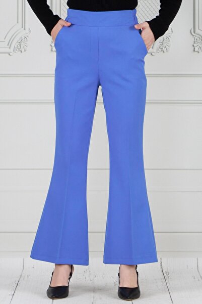 Sevitli Blue Spanish Leg Trousers