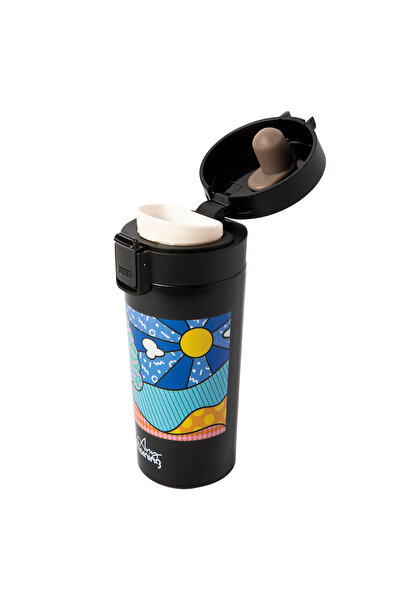 Any Morning BA21522 Thermos 13 oz. Stainless Steel Insulated Travel Mug, Coff...