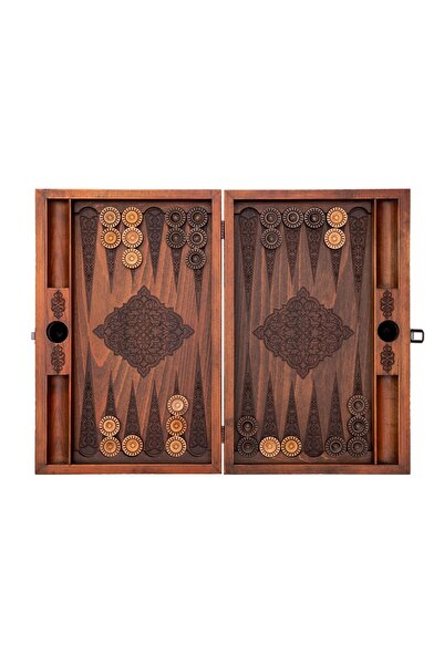 Anadolia Rumi Patterned Wood Backgammon