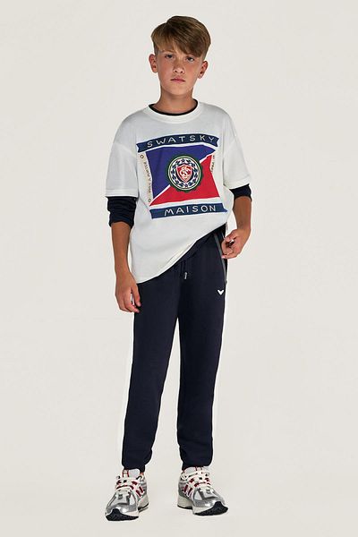 SWATSKY Tricou Bg Store Băieți Off-White