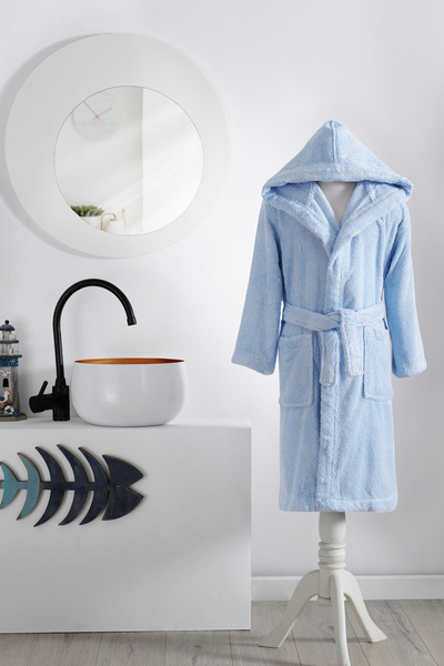 Özdilek Ashley Kapüşonlu Bambu Çocuk Bornozu 7/8 Yaş