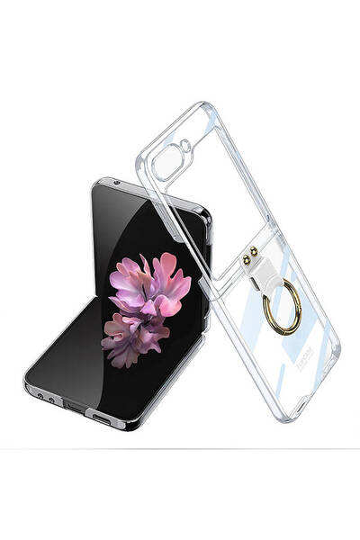 Ahlttiba غطاء حماية متوافق مع هاتف سامسونج جالاكسي زد فليب 6 مع حلقة