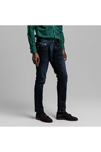 Gant Erkek Lacivert Extra Slim Fit Jean Pantolon