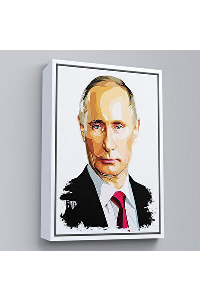 N NOXXO Vladimir Putin cu rame din lemn - Pictură Președinte al Rusiei-7958