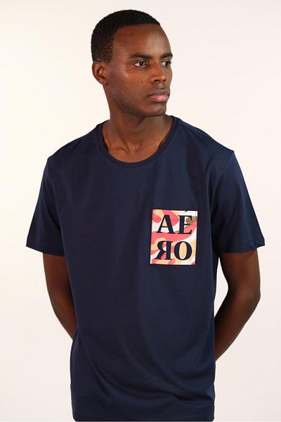 Arma Ανδρικό μπλουζάκι Navy Blue Crew Neck Y 22344402001