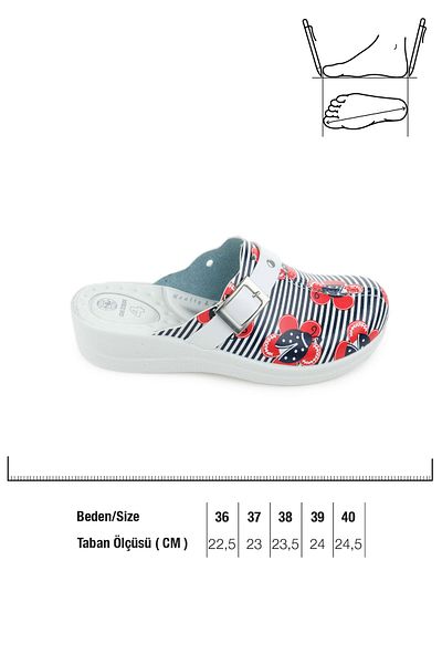 GEZER Dört Mevsim Kadın Comfort Taban Sabo Terlik