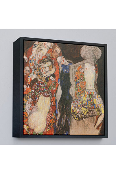 Limitless Gustav Klimt with Wooden Frame - Die Braut Unvollende Painting-8339