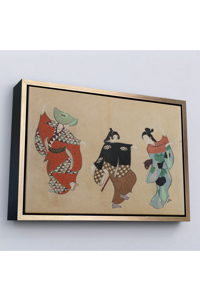 Oxyteez Kamisaka Sekka cu cadru din lemn - Tablou japonez Dand-7065