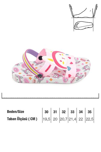 GEZER Summer Girl's Suitable for Wet Floor Lucky Girl Casual Pool Beach Slippers-Sandals