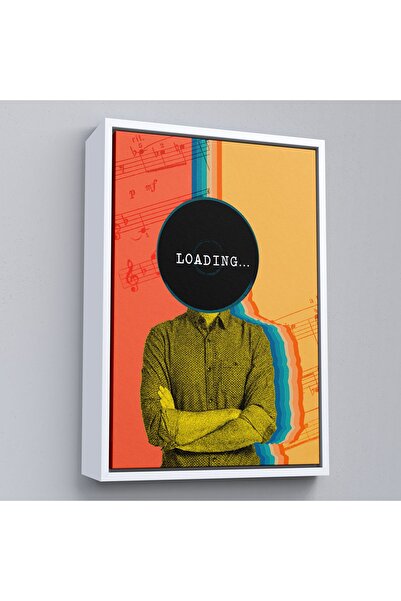 TAKI DERYASI Pop Art Loading Painting with Wooden Frame-7876
