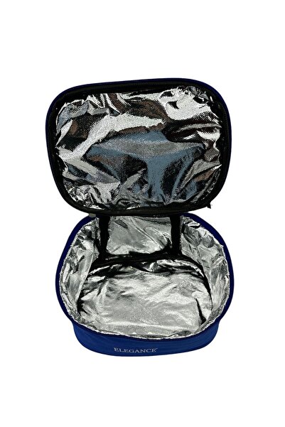 Elegance Termoslu Beslenme Çantası Mavi