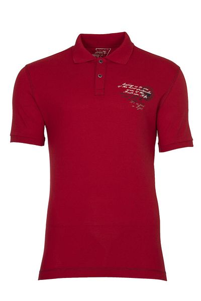 Arma Men's Red Polo Neck T-Shirt Y 21374271301