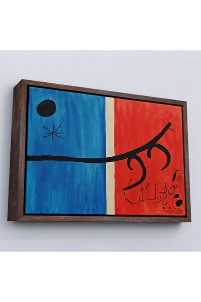N NOXXO Wood-Framed Joan Miro - El Vol De L'Alosa Artwork-7135