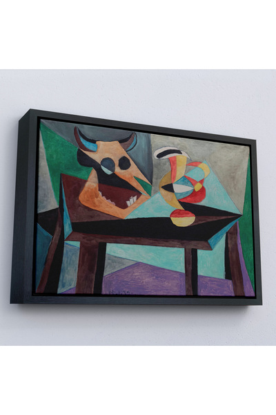 Oxyteez Ξύλινο Πλαίσιο Pablo Picasso - Πίνακας Κεφαλής Ταύρου-7103