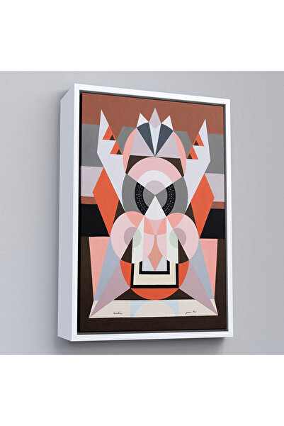 Oxyteez Auguste Herbin cu cadru din lemn - Diagrama simetrică a compoziției-8101