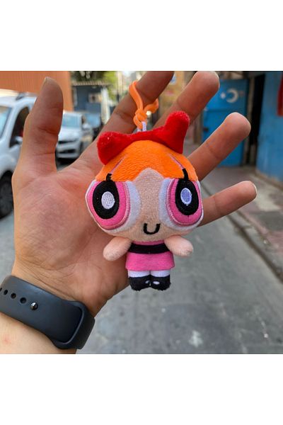 Köstebek Powerpuff Girls Blossom - Plush Keychain